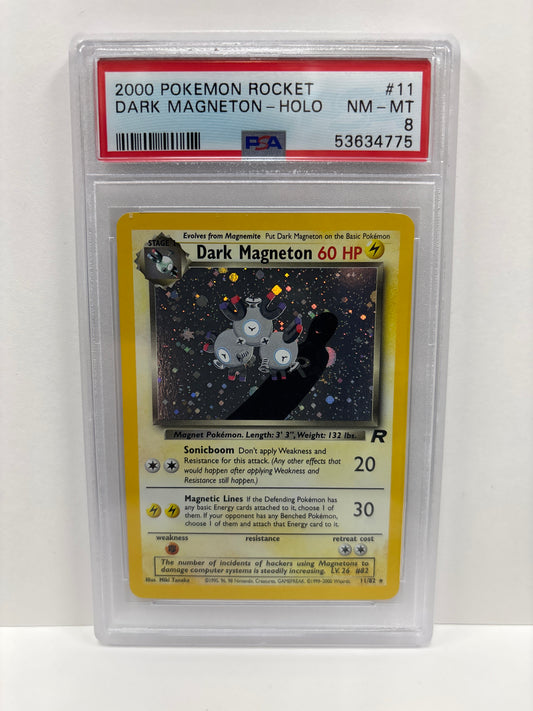 Pokemon Dark Magneton 11/82 PSA 8