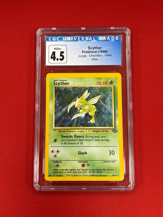 Pokemon Scyther 10/64 (1999) CGC 4.5