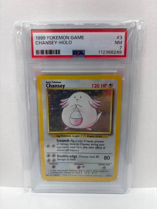 Pokemon Chansey 3/102 (1999) PSA 7