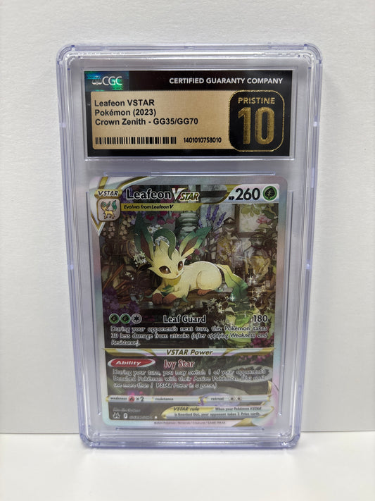 Pokemon Leafeon VSTAR GG35/GG70 CGC Pristine 10