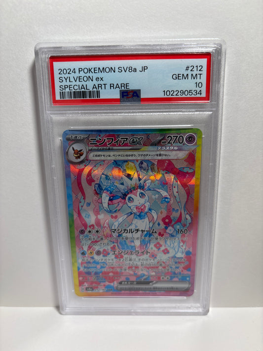 Pokemon Japanese Sylveon ex 212/187 PSA 10