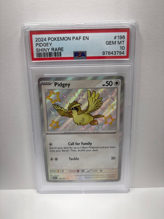 Pokemon Pidgey 196/091 PSA 10