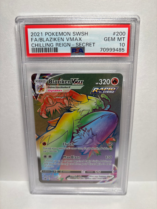 Pokemon Blaziken VMAX 200/198 PSA 10