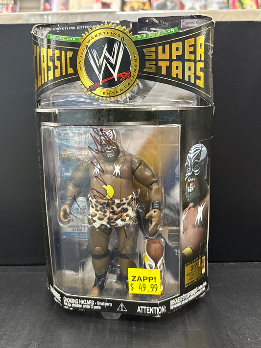WWE Classic Superstars Kamala Signed (Non-Mint Box)