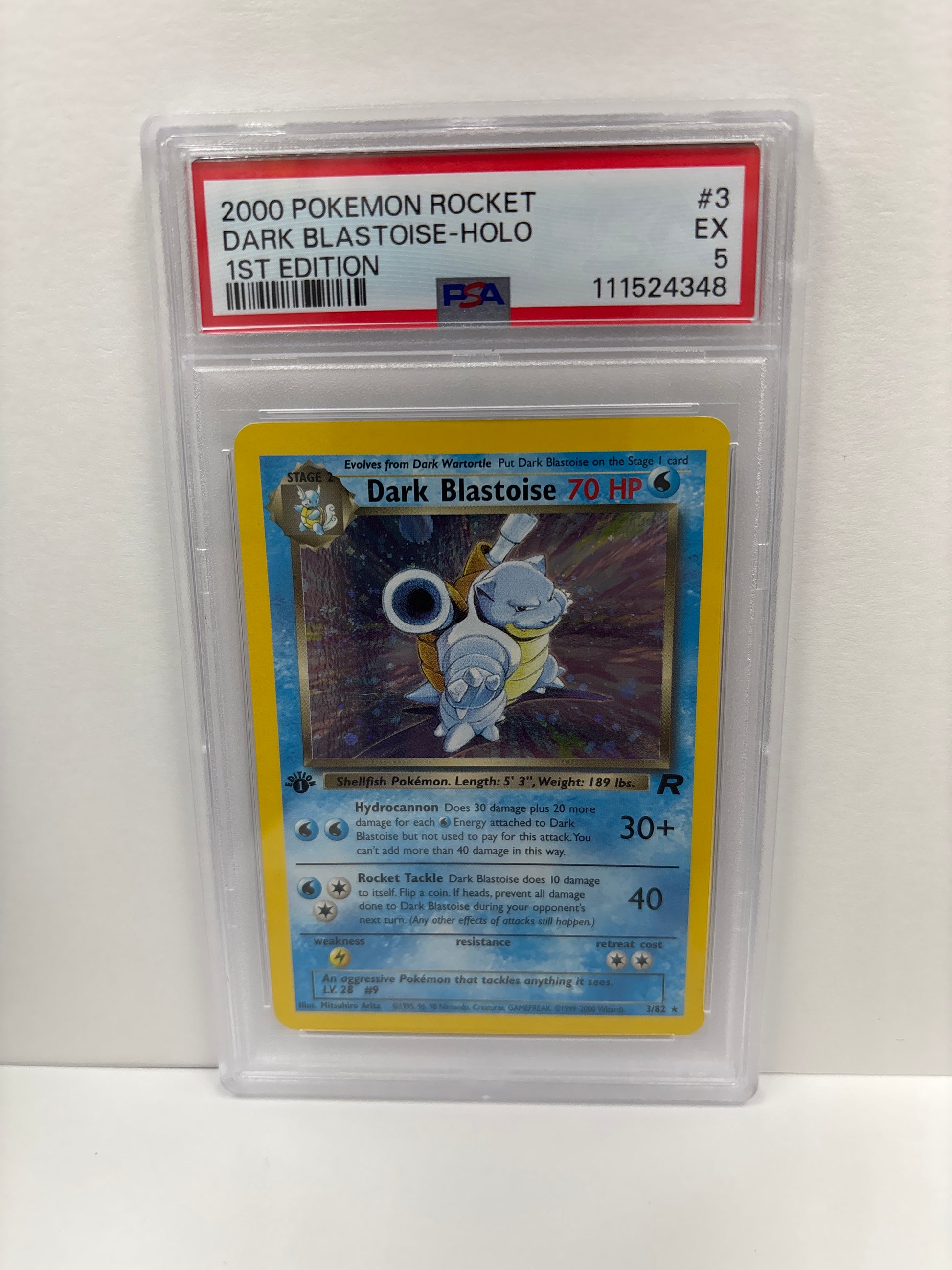 Pokemon Dark Blastoise 3/82 1st Edition PSA 5 Zapp! Comics Pokemon Dark Blastoise 3/82 1st Edition PSA 5 Zapp! Comics