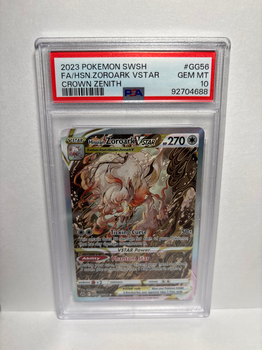 Pokemon Hisuian Zoroark VSTAR GG56/GG70 PSA 10