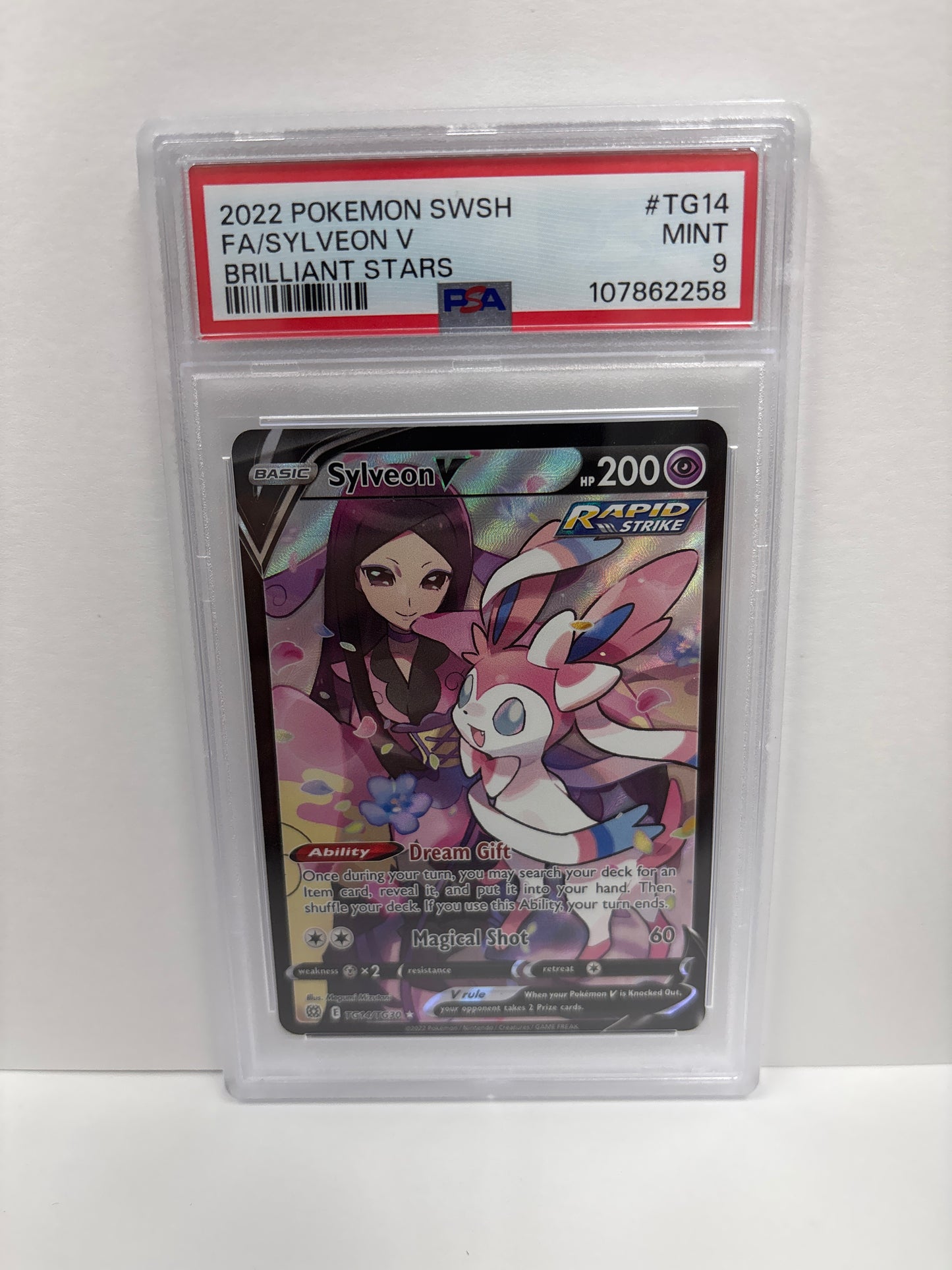 Pokemon Sylveon V TG14/TG30 PSA 9