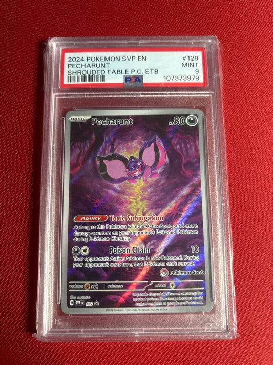 Pokemon Pecharunt 129 Pokemon Center PSA 9