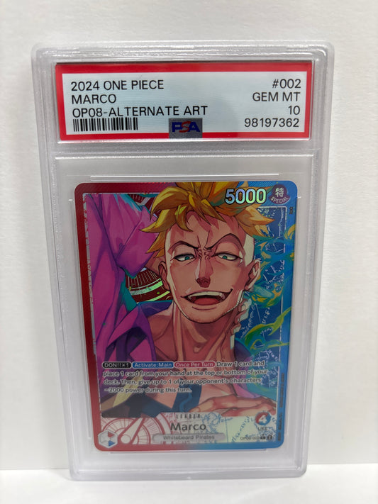 One Piece TCG Marco OP02-002 PSA 10