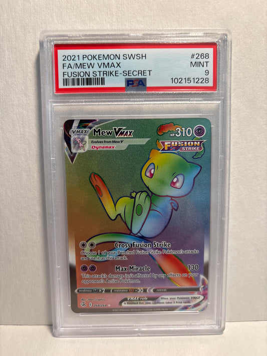 Pokemon Mew VMAX 268/264 PSA 9