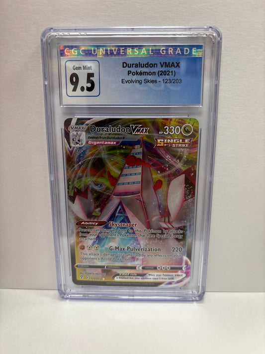 Pokemon Duraludon VMAX 123/203 CGC 9.5 (Old Label)