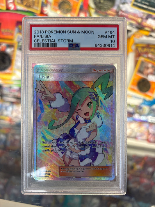 Pokemon Lisia 164/168 PSA 10