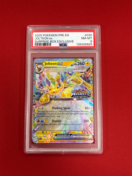 Pokemon Jolteon ex 030/131 Stamped PSA 8