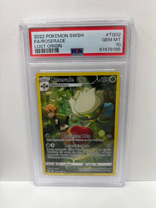 Pokemon Roserade TG02/TG30 PSA 10 (Scratches on Slab)