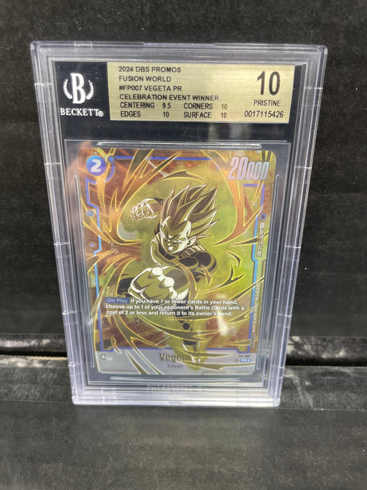 Dragon Ball Super Fusion World Vegeta Promo FP-007 Beckett 10