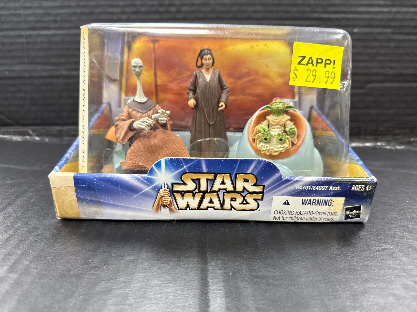 Star Wars Jedi Council Yarael Poof, Depa Bilaba & Yaddle (Box Damaged)