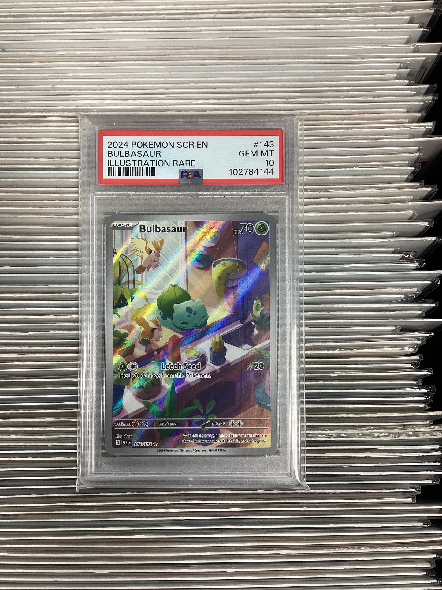 Pokemon Bulbasaur 143/142 PSA 10