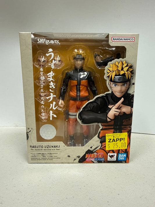 SH Figuarts Naruto Shippuden Naruto Uzumaki The Jinchuriki Entrusted With Hope (Open/Missing Kunai)