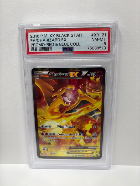 Pokemon Charizard EX XY121 PSA 8