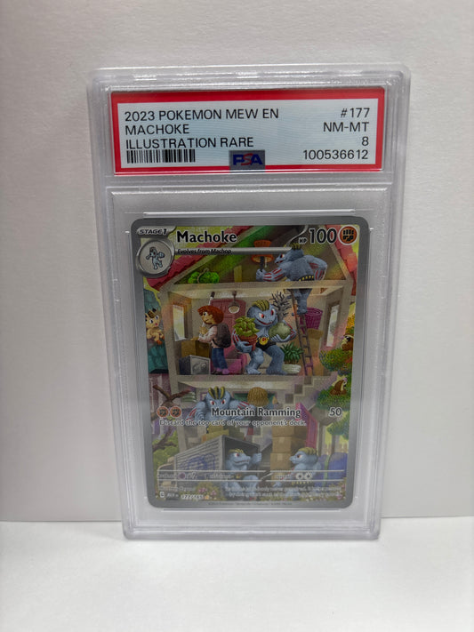 Pokemon Machoke 177/165 PSA 8