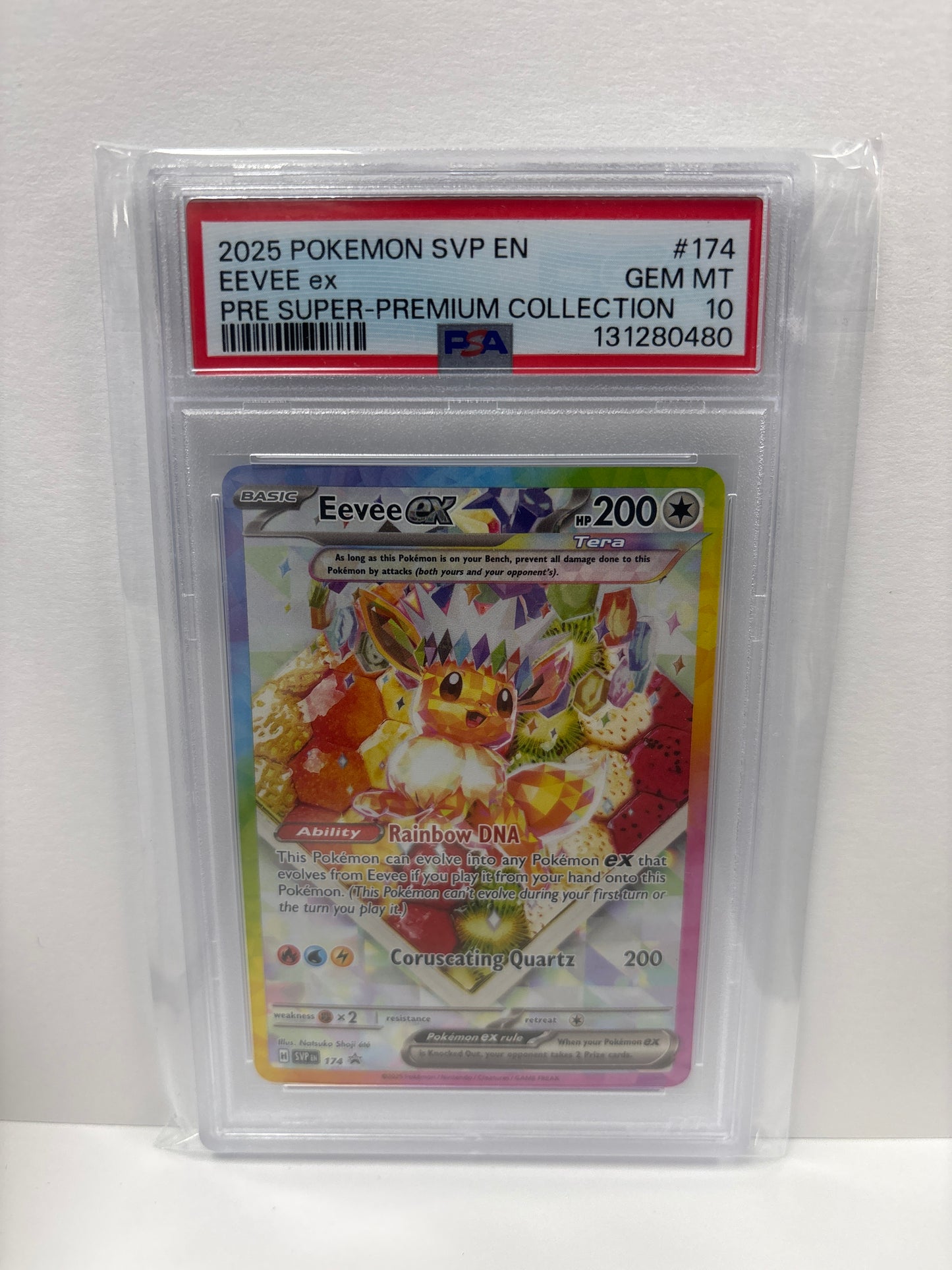 Pokemon Eevee ex 174 PSA 10