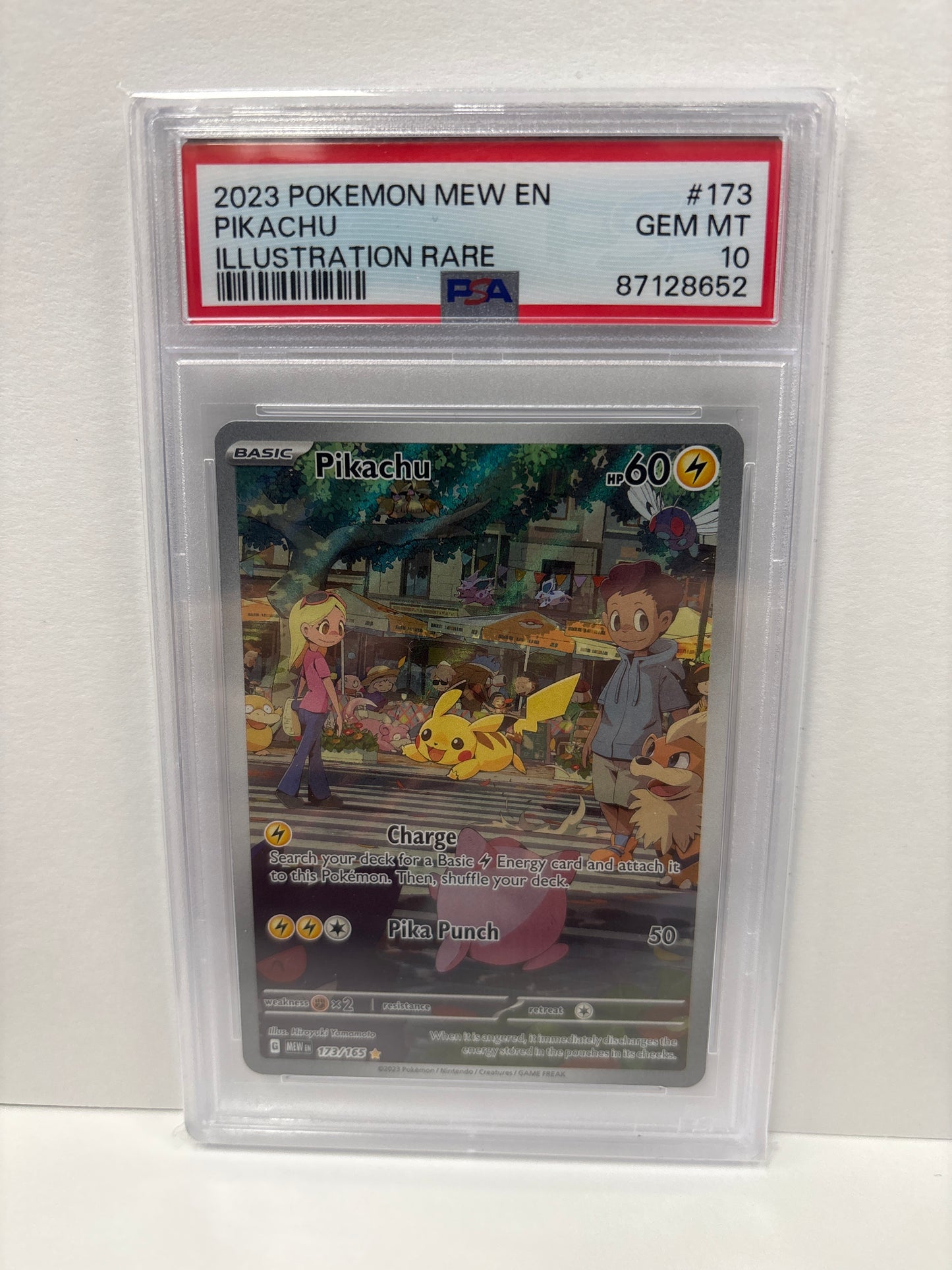 Pokemon Pikachu 173/165 PSA 10