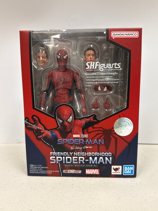 SH Figuarts Spider-Man No Way Home Friendly Neighborhood Spider-Man (Open Box/Complete)