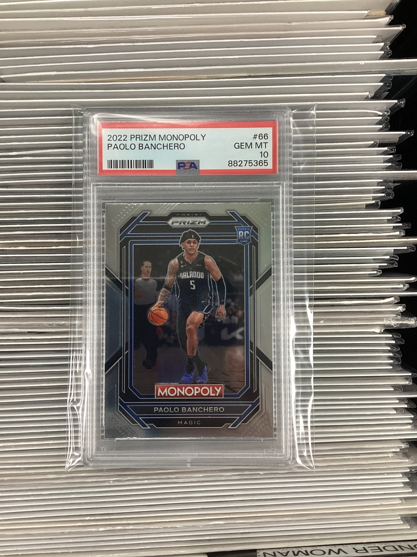 2022 PRIZM Monopoly Paolo Banchero #66 PSA 10
