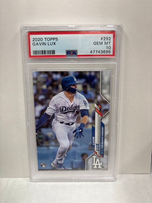 2020 Topps Gavin Lux #292 PSA 10