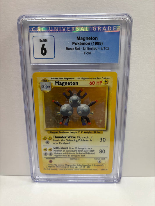Pokemon Magneton 9/102 (1999) CGC 6