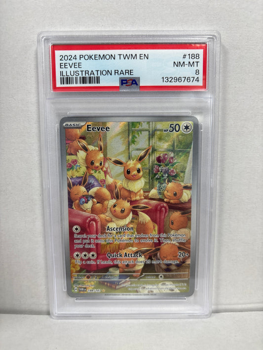 Pokemon Eevee 188/167 PSA 8