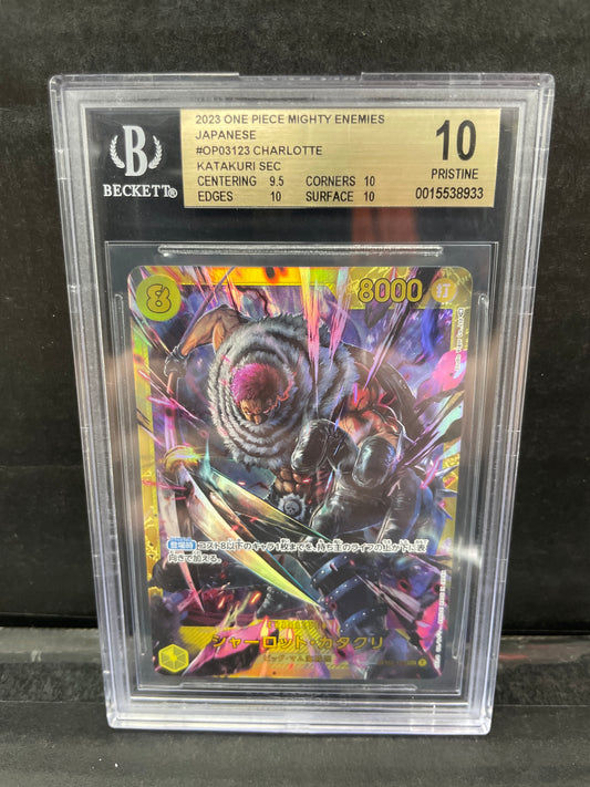 One Piece TCG Katakuri JP OP04-123 Beckett 10