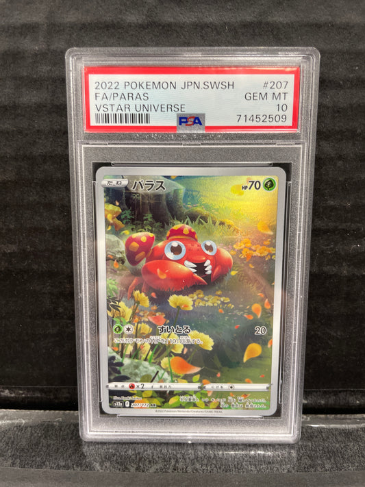 Pokémon Paras 207/172 JP VSTAR Universe PSA 10