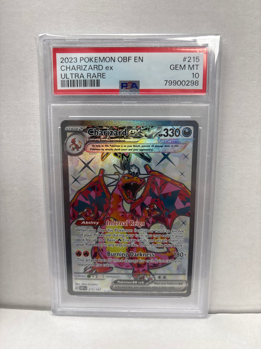Pokemon Charizard ex 215/197 PSA 10