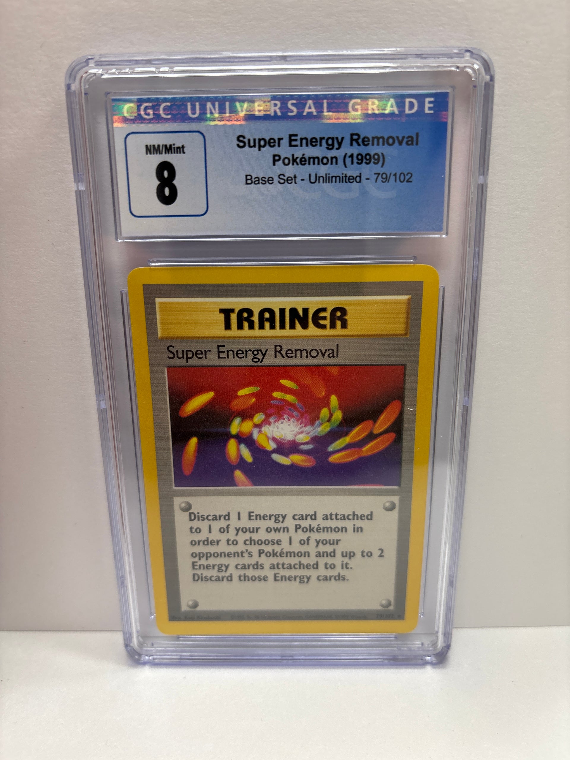 energy removal pokemon card Base Set Rare Super #79 [Moderately Played] Card | Set | Rating:Arceus Holo Black Star | Diamond & Pearl | 8 Aquapolis Type pokemon single Is Your Pokémon Booster