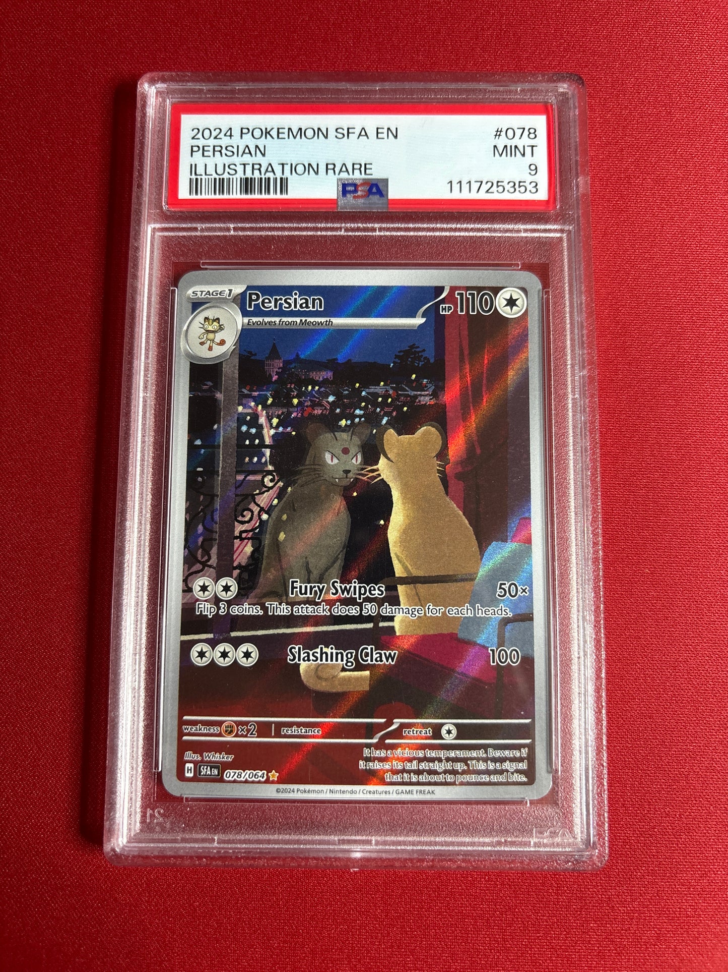 Pokemon Persian 078/064 PSA 9