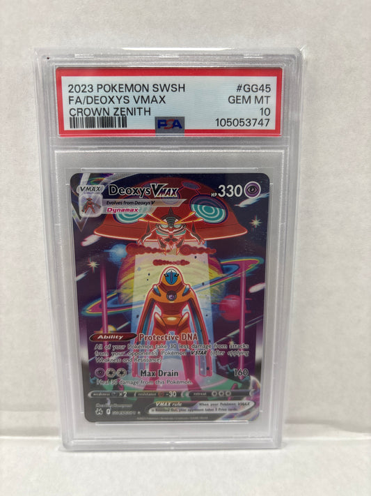 Pokemon Deoxys VMAX GG45/GG70 PSA 10