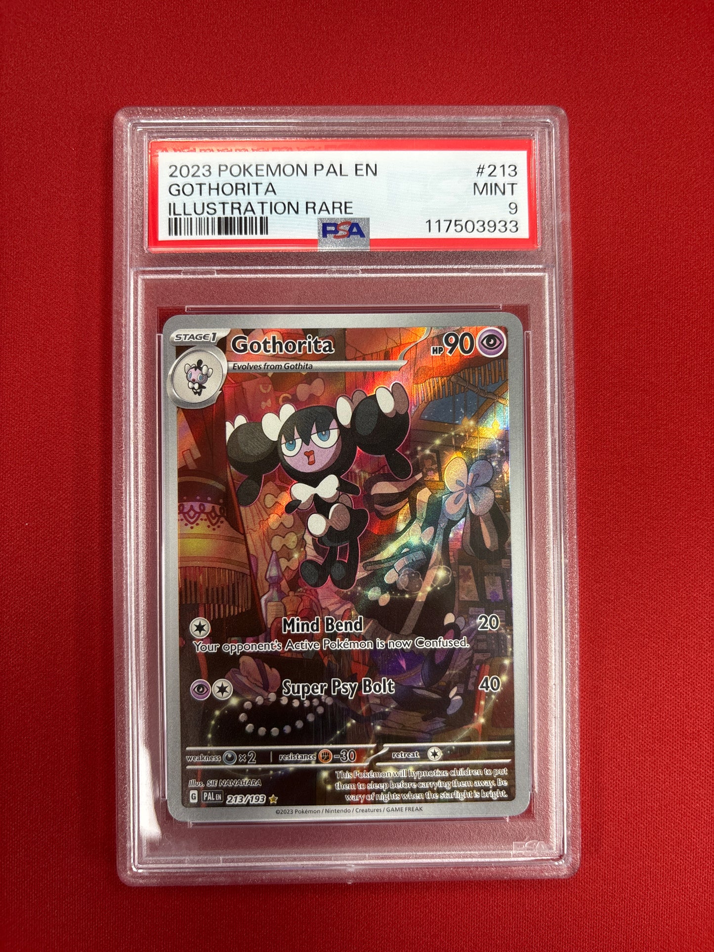 Pokemon Gothorita 213/193 PSA 9