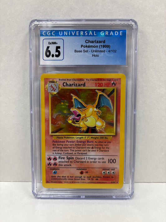 Pokemon Charizard 4/102 (1999) CGC 6.5