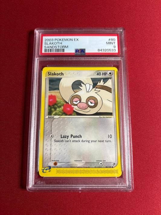 Pokemon Slakoth 80/100 PSA 9