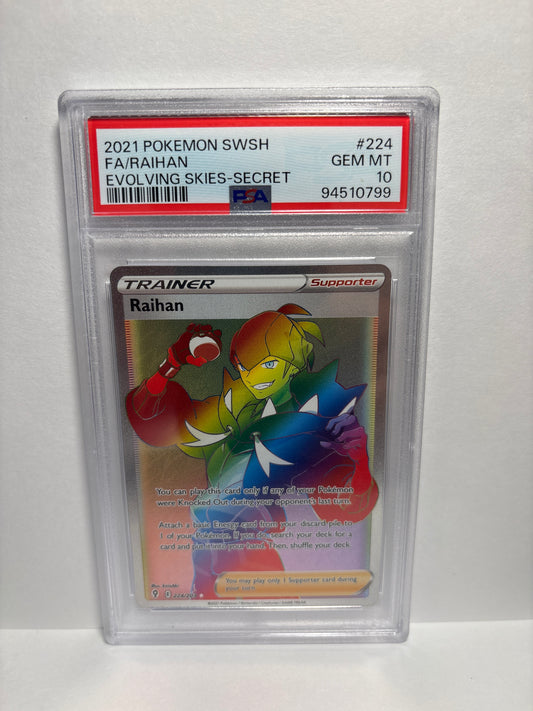 Pokemon Raihan 224/203 PSA 10