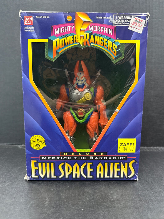 Mighty Morphin Power Rangers Evil Space Aliens Merrick the Barbaric 1995