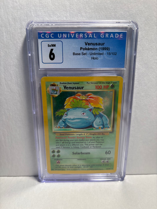 Pokemon Venusaur 15/102 (1999) CGC 6