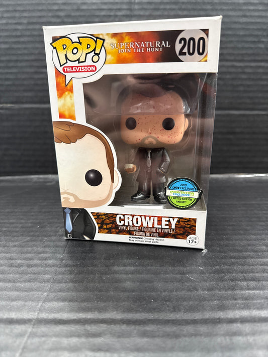 Funko Pop! Supernatural Crowley 200 2015 Show Exclusive Blood Splatter (Grade C)