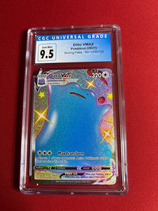 Pokemon Ditto VMAX SV119/SV122 CGC 9.5 (Old Label)