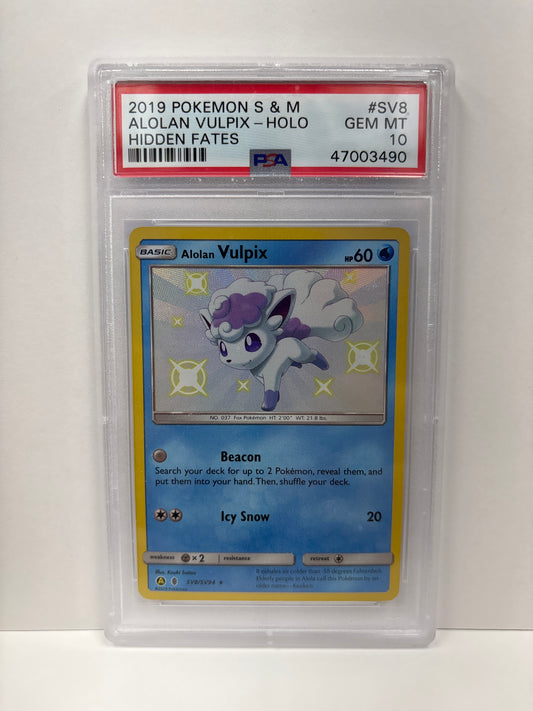 Pokemon Alolan Vulpix SV8/SV94 PSA 10
