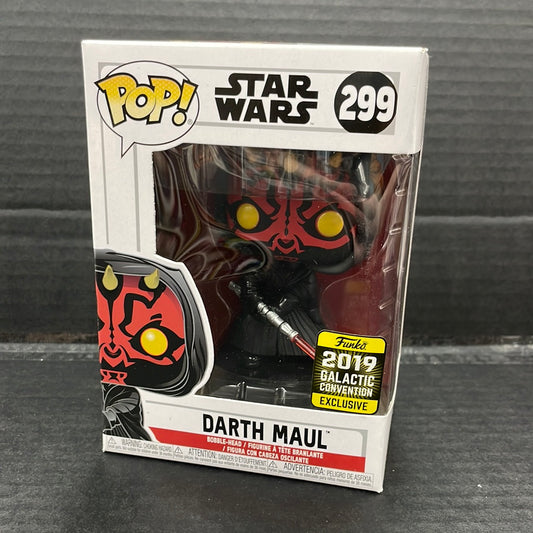 Funko Pop! Star Wars Darth Maul 299 2019 Galactic Convention Exclusive (Grade A-)
