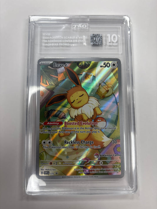 Pokemon Eevee Pokemon Center 173 PROMO TAG 10
