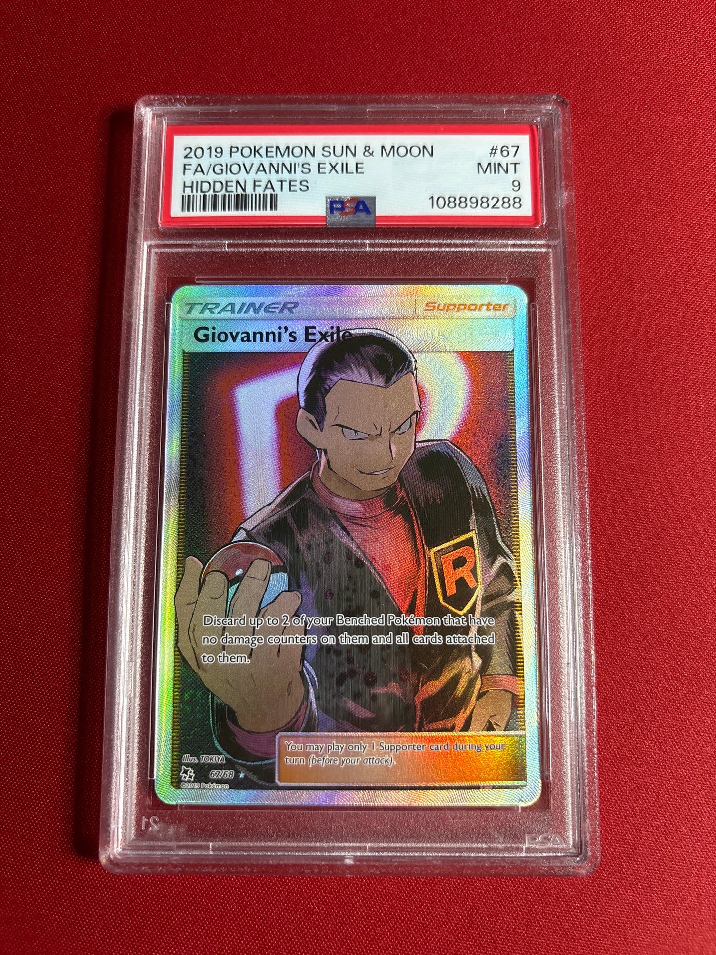 Pokemon Giovanni’s Exile 67/68 PSA 9