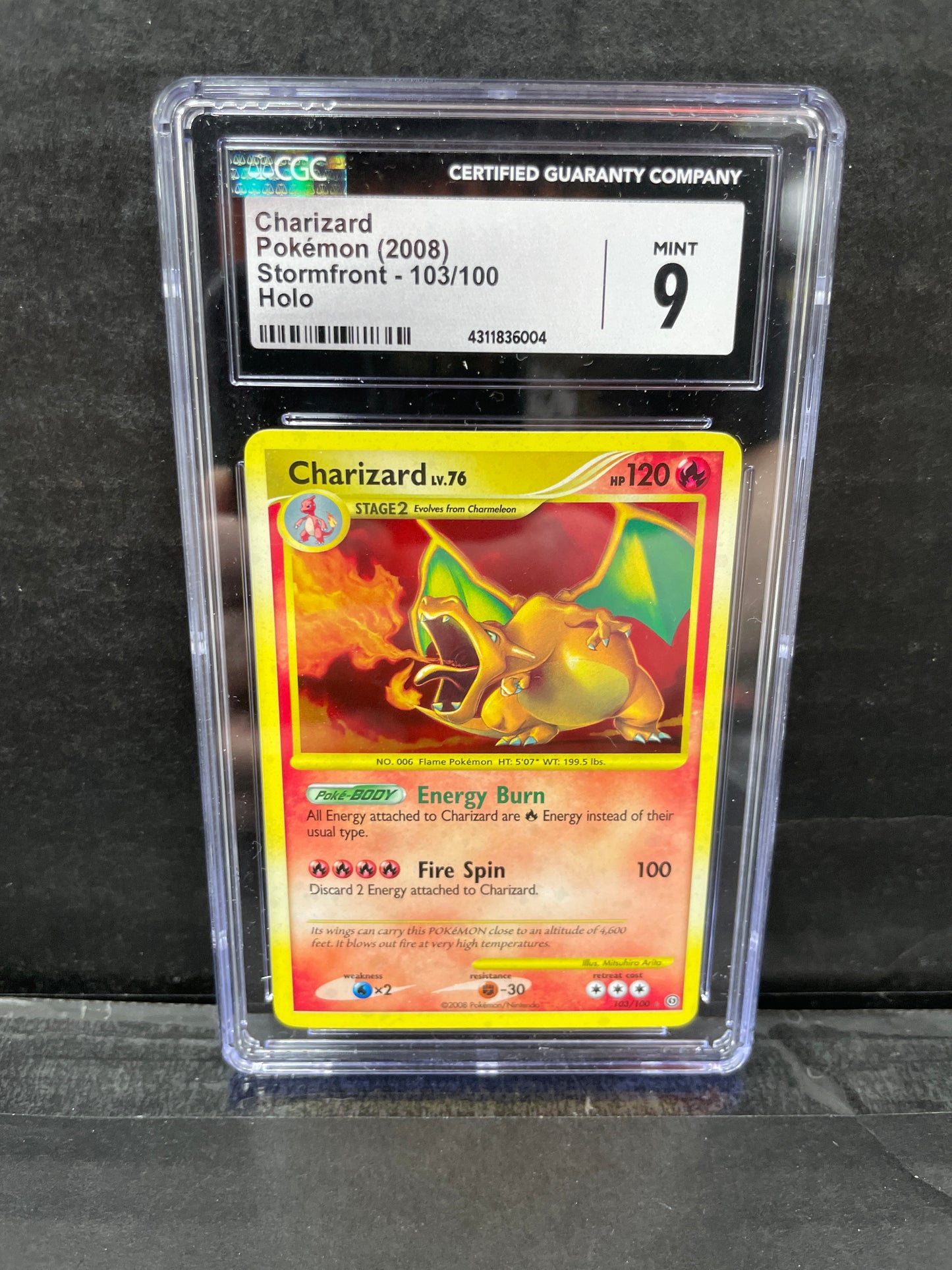 Pokemon Charizard 103/100 Holo CGC 9